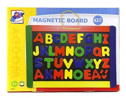 Tabuľa WOODY Magnetická s písmenami