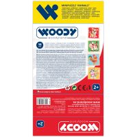 Woody Minipuzzle - Zvieratká v drev. krabičke 2