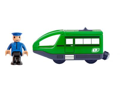Woody Moderná elektrická mašinka zelená