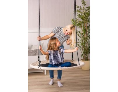 Woody Nest Swing ring Skladací hojdací kruh 100 cm Beige