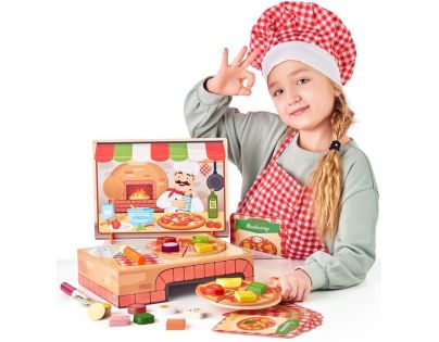 Woody Pizzeria Carlo, didaktická hra s vkladacími tvarmi