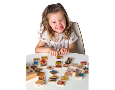 Woody Puzzle - Ľudia a povolania z celého sveta, v drev. krabičke