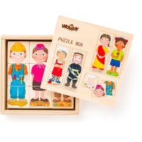 Woody Puzzle - Ľudia a povolania z celého sveta, v drev. krabičke 3