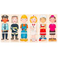 Woody Puzzle - Ľudia a povolania z celého sveta, v drev. krabičke 4