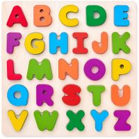 Woody Puzzle ABC masívne písmená na doske 26 dielikov