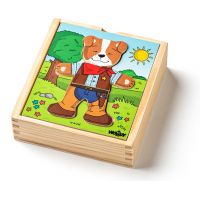 Woody Puzzle šatníková skriňa Psík 18 dielov