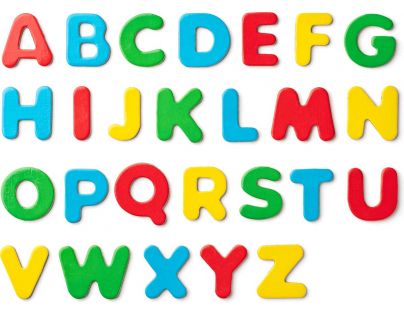 Woody Tabuľa ABC s písmenami s rolou papiera a téglikmi