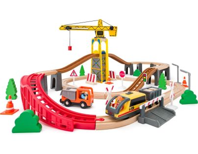 Woody Vláčikodráha so žeriavom 70 dielov