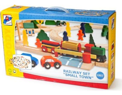 Woody 90902 - Vláčkodráha Maxi, 120 dílů