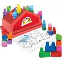 Wooky Block Crayon Domeček 18 ks pastelek 2