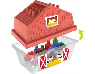 Wooky Block Crayon Domeček 18 ks pastelek