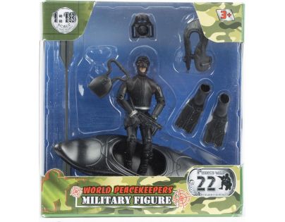 World Peacekeepers Figurka vojáka s doplňky Potapěč