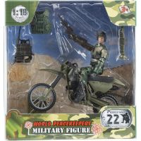 World Peacekeepers Figurka vojáka s doplňky Voják na motorce 2