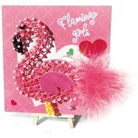 Wow Box String Art Plameniak – obrázok z nití s LED svetielkami 2