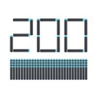 X-SHOT 200 náhradných šíp 3