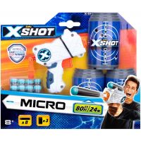 X-Shot Micro 3 plechovky 8 nábojov 2