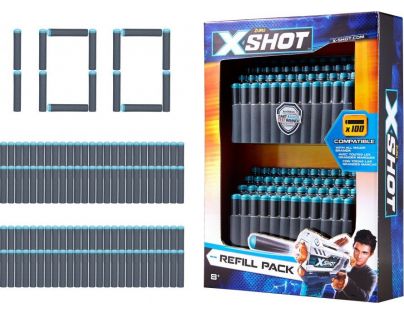X-Shot náhradné náboje tmavé 100 ks