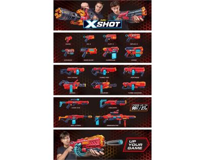 X-SHOT Reflex 6 červená 12 nábojov