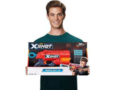 X-SHOT Reflex 6 červená 12 nábojov