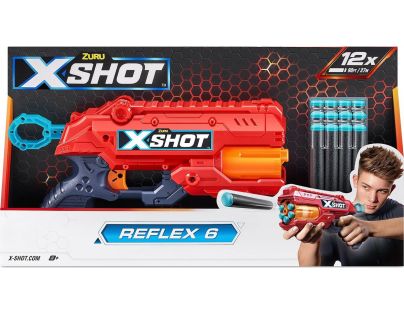 X-SHOT Reflex 6 červená 12 nábojov