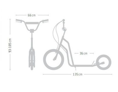 Kolobežka Yedoo City čiernomodrá