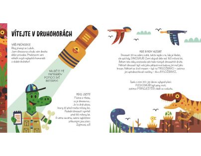 Yoyo Books Objevování s baterkou Dinosauři