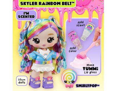 Yummiland Veľká bábika s leskom na pery - Rainbow (Skyler Rainbow Belt)