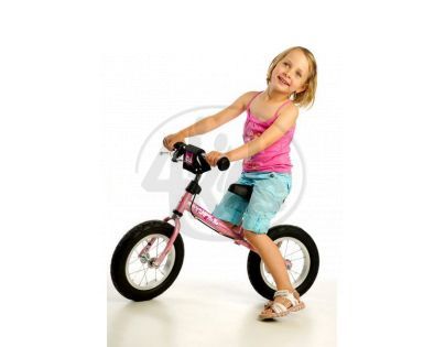 Yupee Odrážedlo s brzdou, růžové