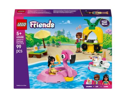 LEGO® Friends 42658 Zábava pri bazéne s jednorožcom a plameniakom