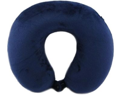 Záhlavník z mikrovlákna s pamäťovou penou - modrý