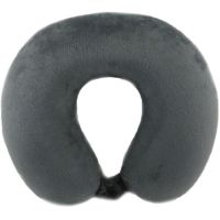 Záhlavník z mikrovlákna s pamäťovou penou - sivý