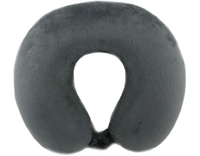 Záhlavník z mikrovlákna s pamäťovou penou - sivý