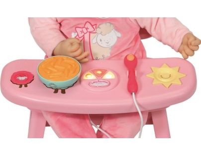 Zapf Creation Baby Annabell Jídelní židlička se zvuky - Poškodený obal