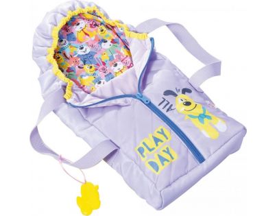 Zapf Creation Baby Born 2 v 1 Prenosná postieľka fialová