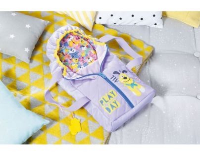 Zapf Creation Baby Born 2 v 1 Prenosná postieľka fialová