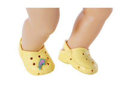 Zapf Creation BABY born Gumové sandálky žlté