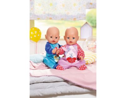 Zapf Creation Baby born Zamatový overal 43 cm modré