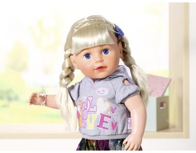 Zapf Creation BABY born Staršie sestrička Soft Touch blondínka, 43 cm