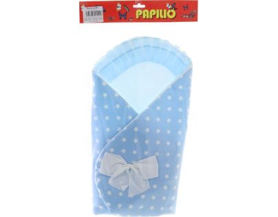 Zavinovačka s mašľou modrá