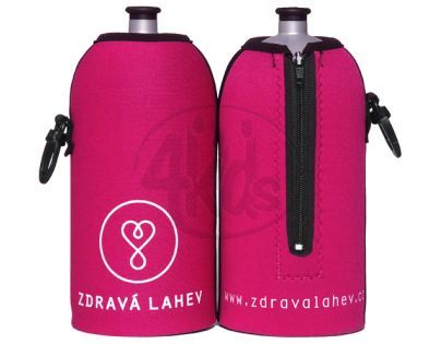 Zdravá lahev Termoobal růžový 0,5l