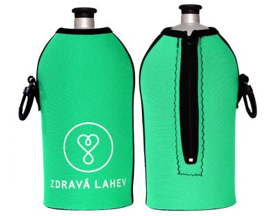 Zdravá lahev Termoobal zelený mint 0,5l