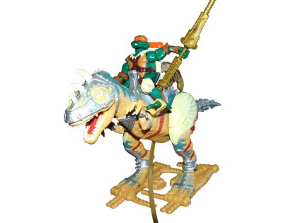 Želvy Ninja TMNT Super Dino 30 cm + figurka - Allosaurus - Poškozený obal