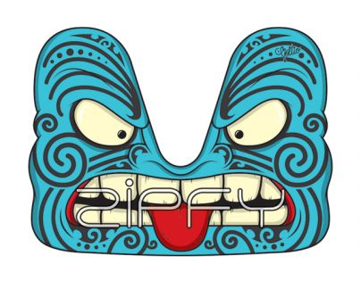 Zipfy Carvingové boby Artist Maori