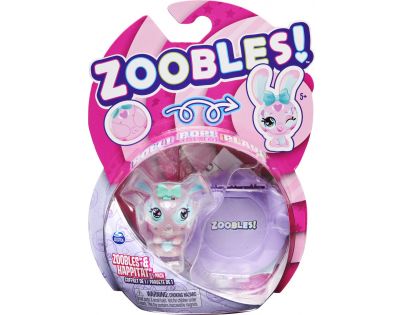 Zoobles zvířátka Hoppy Heartz Bunny