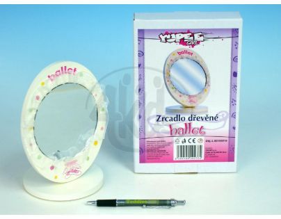 Zrcadlo Ballet sklápěcí ovál 14,5 x 22cm