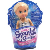 Zuru Princezná zimná Sparkle Girlz malá v kornútku Blond vlasy