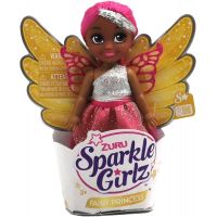 Zuru Sparkle Girlz Winter Princess šaty s křídly Růžové vlasy