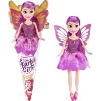 Zuru Víla Sparkle Girlz s krídlami v kornútku fialová