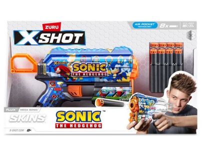 ZURU X-SHOT Skins Flux SONIC the Hedgehog