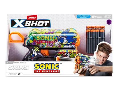 ZURU X-SHOT Skins Flux SONIC the Hedgehog